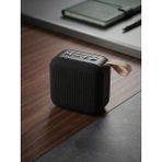 Erdineks Askılı ve Kumaş Tasarımlı Mini Bluetooth Hoparlör - 5W Güçlü Ses, Şarjlı Taşınabilir Kompakt Ses Sistemi - Siyah