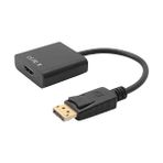 Erdineks Displayport To HDMI Dönüştürücü Adaptör Ekran Monitör Çevirici - Siyah