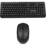 Erdineks Kablosuz Klavye Mouse Seti - Multimedya Tuşlu Standart Ofis Tipi (2.4ghz USB Alıcılı Türkçe Q Klavye) - Siyah