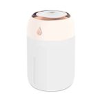 Erdineks Rgb Işıklı 330ML Araç Içi Hava Nemlendirici Masaüstü Difüzör Sessiz 12 Saat Çalışma - Bej
