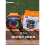 Erdineks Rgb Işıklı Bluetooth Hoparlör - Tws Özellikli 5W Güçlü Ses Bombası Type-C Şarjlı & 7 Farklı Işık Modu - Siyah