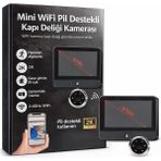 Erdmsp Ev Güvenliğinde Yeni Nesil Akıllı Wifi Kapı Dürbünü 2.4g Wifi Kapı Kamerası Her Yerden Kontrol - Siyah
