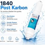 Erdo Ticaret 1840 Post Karbon Premium Su Arıtma Inline Filtresi 408694077 - Renkli - Belirtilmemiş