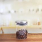 Erdo Ticaret 300 ml Hava Geçirmez Metal Kapaklı Borosilikat Cam Kavanoz (8.5CM*10CM)