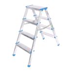 Erdo Ticaret 4+4 Çift Basamaklı Alüminyum Metal Merdiven - Belirtilmemiş