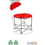 Erdo Ticaret 70 x 60 cm Yuvarlak Katlanır Kamp Piknik Çantası Kırmızı