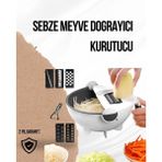 Erdo Ticaret Buğz Döner Mekanizmalı Rende Bıçaklı Sebze Dilimleyici Seti - Renkli
