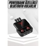Erdo Ticaret Buğz Kablosuz Bluetooth Kulaklık Powerbank Özellikli Göstergeli Hd Mikrofon - Belirtilmemiş