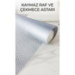 Erdo Ticaret Buğz Kaydırmaz Pvc Raf Örtüsü 45X300 cm Şeffaf Dolap Içi Koruyucu Kaplama - Renkli - Belirtilmemiş