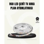 Erdo Ticaret Buğz Tv Arkası LED Şerit Işık Otomatik Açma Kapama Özellikli 2mt - 1 m - Renkli