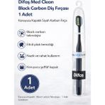 Erdo Ticaret Difaş Med Clean Black Carbon Diş Fırçası 1 Adet Koruyucu Kapaklı Siyah Karbon Fırça