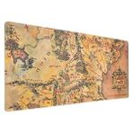 Erdo Ticaret Kaymaz Su Geçirmez Oyun Mouse Pad, Yüzüklerin Efendisi Temalı - Ahşap