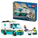 Erdo Ticaret LEGO City Acil Yardım Ambulansı 60451 - Model Araç Seven 5 Yaş Üzeri Çocuklar Için Yaratıcı Oyuncak Yapım Seti, Doğum Günü Hediyesi (184 Parça)