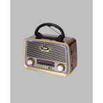 Erdo Ticaret Nostalji Bluetooth Radyo Fm Am Sw Ahşap Eskitme Tasarım - Belirtilmemiş