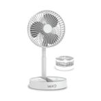 Erdo Ticaret Şarjlı Katlanabilir Mini Fan, Masa Üstü Vantilatör, Sessiz Çalışma