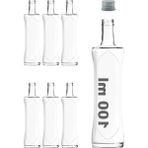 Erdo Ticaret Şeffaf Kavisli Cam Sosluk Seti, 100 ml Hacim, 6 Adet