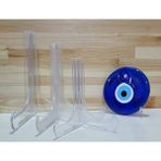Erdoğan Hobi Teşhir Ayak 10 Adet 11X15CM Plastik Tabak Ayak Çerçeve Fotoğraf Ayak Masa Üstü Ayak Şövalye Stand
