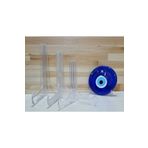 erdoğan hobi Teşhir Ayak 10 Adet 6x9cm Plastik Tabak Ayak Çerçeve Fotoğraf Ayak Masa Üstü Ayak Şövalye Stand