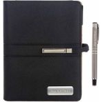 Eren Ofis Uzun Kilitli Organizer Termo Deri Hesap Makineli-Mekanizmalı Tarihsiz Defter-Hediye Kişiye Özel Isim - 421-Siyah