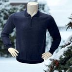 Eren Style Kışlık Pamuklu Selanik Örgü Uzun Kollu Erkek-Kadın Sweatshirt (Regular Kalıp) - XL - Lacivert