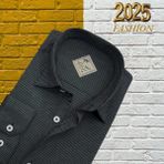 Eren Style Kışlık Pamuklu Uzun Kollu Erkek Gömlek (Regular Kalıp) - 5XL - Antrasit