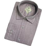 Eren Style Linen Keten Klasik %100 Cotton Uzun Kollu Terletmeyen Gömlek - Lila