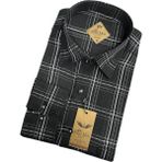 Eren Style Linen Keten Klasik %100 Cotton Uzun Kollu Terletmeyen Gömlek - Siyah - 2XL