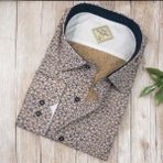 Eren Style Pamuklu Uzun Kollu Oxford Erkek Gömlek (Regular Kalıp) - 3XL - Bej