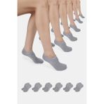 ERENART Bambu Kadın Sneaker Gri Melanj Çorap Dikişsiz Görünmez Bilekte Spor Çorap Premium 6'lı Paket - 36 - 40 - 00E-Gri