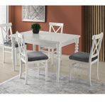 Erezoğulları Didim Alaçatı Açılır 80x120 Mutfak Masa Sandalye Takımı