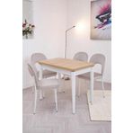 Erezogulları Mobilya Damla Hilal MDF Mutfak Masa Sandalye Takımı 60x100cm