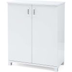 Erezoğulları Mobilya Ekonomik 2 Kapaklı Ayakkabılık 71X35X89CM Demonte - Beyaz