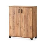 Erezoğulları Mobilya Ekonomik 2 Kapaklı Ayakkabılık 71X35X89CM Demonte - Ceviz