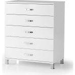 Erezoğulları Mobilya Ekonomik Geniş 5 Çekmeceli Şifonyer 85X45X95CM - Beyaz
