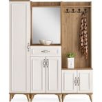 Erezoğulları Mobilya Irmak Portmanto Çift Askılık Ayakkabılık Aynalı 160X37X195 - V
