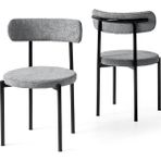 Erezoğulları Mobilya Metal Mutfak Sandalyesi 2 Li Set - Siyah
