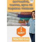 Erfa Plastik Ambalaj 90X150 cm 5 Adet 1.kalite Naylon Torba Büyük Boy Kalın Yorgan Yastık Battaniye Poşeti Eşya Koymalık