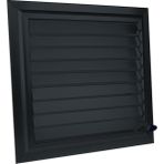 Erfur Siyah Aspiratörlü Fanlı Alüminyum Hareketli Yüzeysel 55x40 cm Banyo Wc Menfezi