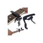 Erga Müzik Gitar Ve Bağlama Için Metal Kapo (KELEPÇE) - Siyah Capo
