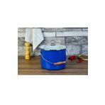 Ergençler Paçi 20Cm Mavi 5.25 Lt Emaye Bakraç Yoğurt Tenceresi