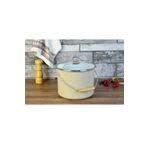 Ergençler Paçi 20Cm Toprak 5.25 Lt Emaye Bakraç Yoğurt Tenceresi