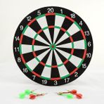 Ergin Toptan Çift Taraflı 35 cm Dart Tahtası ve 4 Adet Ok 6ALY717