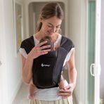 Ergobaby Embrace Soft Knit , 0-1 Yaş ve 3 Farklı Taşıma Pozisyonlu Yeni Doğan Kangurusu (Pure Black) - Siyah