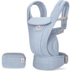 Ergobaby Omni Deluxe Mesh (Serane Blue) , 4 Farklı Taşıma Pozisyonlu Ergonomik Kanguru , 0-4 Yaş Yeni Doğan ve Küçük Çocuklar Için