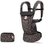 Ergobaby Omni Dream Softtouch (black leopar) % 100 Pamuk , 0-4 Yaş , 4 Pozisyonlu Ergonomik Kanguru , Yeni Doğan ve Küçük Çoçuklar Için - Gri - Siyah
