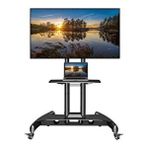 Ergoflex AVA1500-60-1P Düz Panel Ekranlar için 32-75 inch Uyumlu TUV Sertifikalı Tekerlekli TV Standı