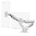 Ergoflex North Bayou Nb F160 17-27" Çift Kol 2-9 kg Amortisörlü Monitör Standı - Beyaz