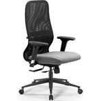 Ergolife SynchroSit 8 Ergonomik Fileli Ofis Koltuğu / Çalışma Sandalyesi - 297.D.1.2F3 Açık Gri-Siyah