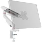 Ergomekan F114 Ultra Beyaz Monitör Standı 17-40 İnç Metal Yapı ile 12 kg Taşıma Kapasitesi