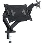 Ergomekan F200 Pro 17-34” Ikili Monitör ve Laptop Standı Siyah (Maks: 10KG)